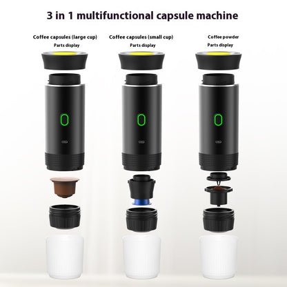 Electric Grinder Coffee Travel Handy 3 In1 Espresso Portable Coffee